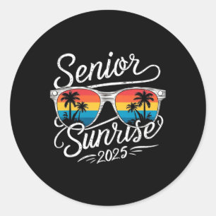 Sticker Rond Chemises Sunrise Senior 2025 Chemise Seniors De Cl