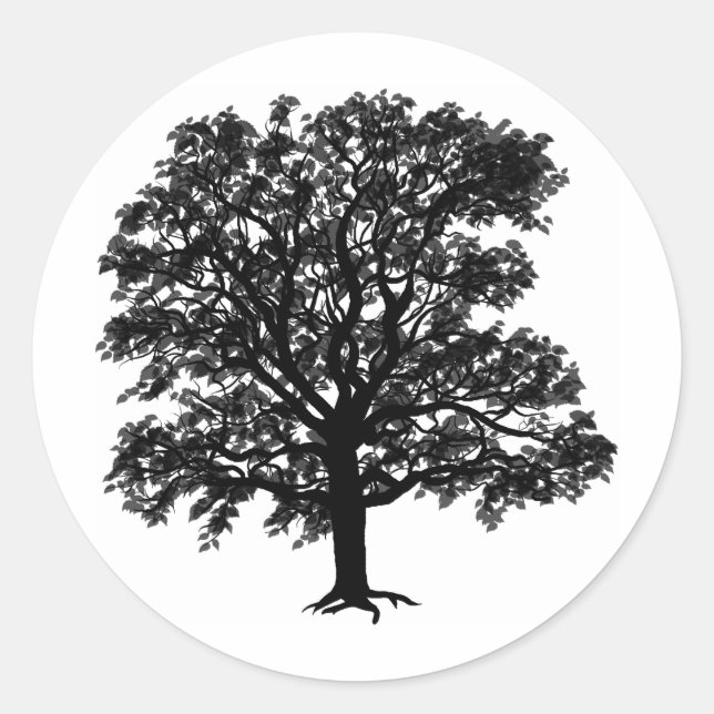 Sticker Rond Chêne (Devant)