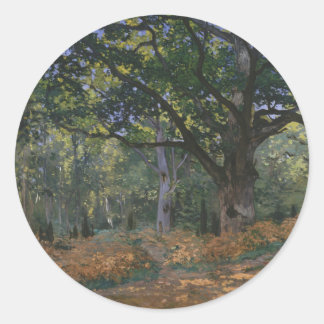 Sticker Rond Chêne de Bodmer, Forêt de Fontainebleau, Claude Mo