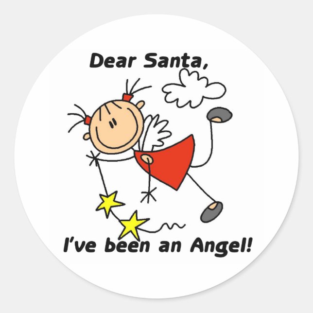 Sticker Rond Cher ange saint Nicolas  (Devant)