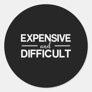 Sticker Rond Cher Et Difficile Bougie Bougee'S Ou N