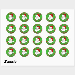 Sticker Rond Cher Père Noël... laissez-moi vous expliquer.
