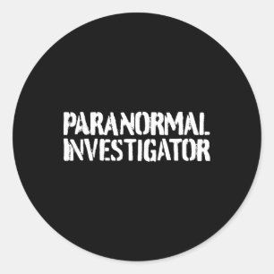 Sticker Rond Chercheur paranormal Fantômes de chasse paranormal