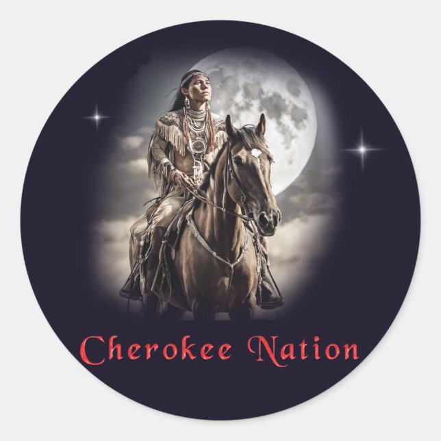 Sticker Rond Cherokee (Devant)