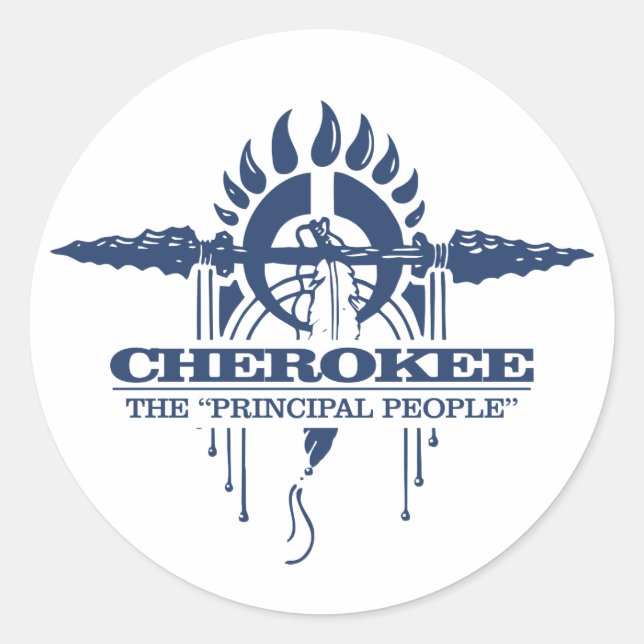 Sticker Rond Cherokee 2 (Devant)