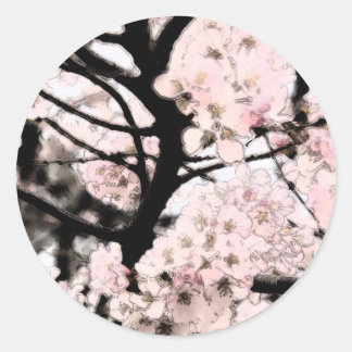Sticker Rond Cherry Blossom édité