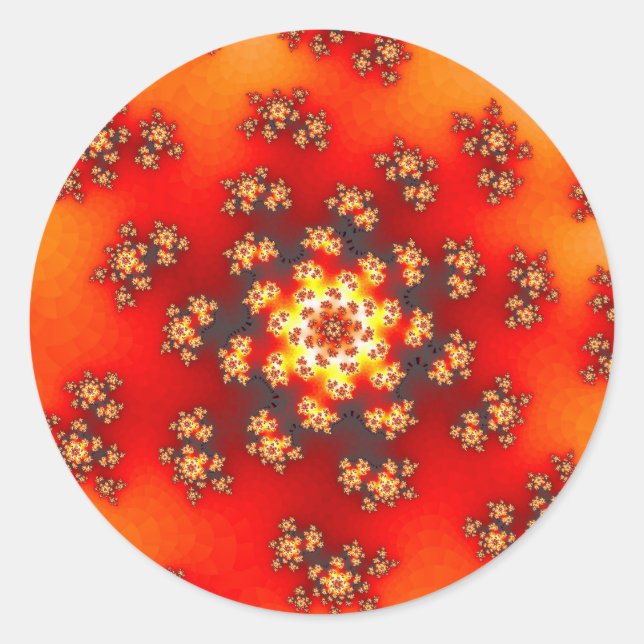 Sticker Rond Cherry Blossom Floral Sprinkles (Devant)