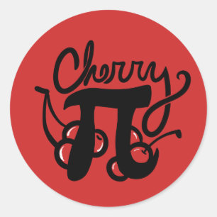 Sticker Rond Cherry Pi Day