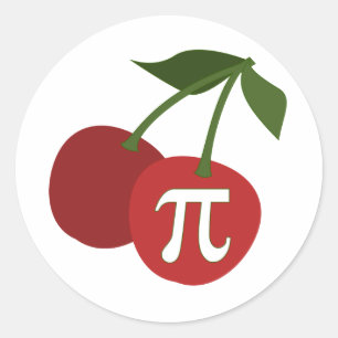 Sticker Rond Cherry Pi Day