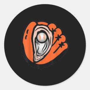Sticker Rond Chesapeake-huîtres-catchers-baseball