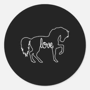 Sticker Rond Cheval Amour Équitation équitation équitation Cade