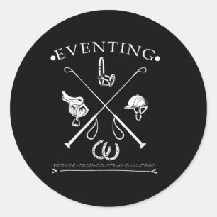 Sticker Rond Cheval Cadeau Chemise Cheval Équitation Évasion