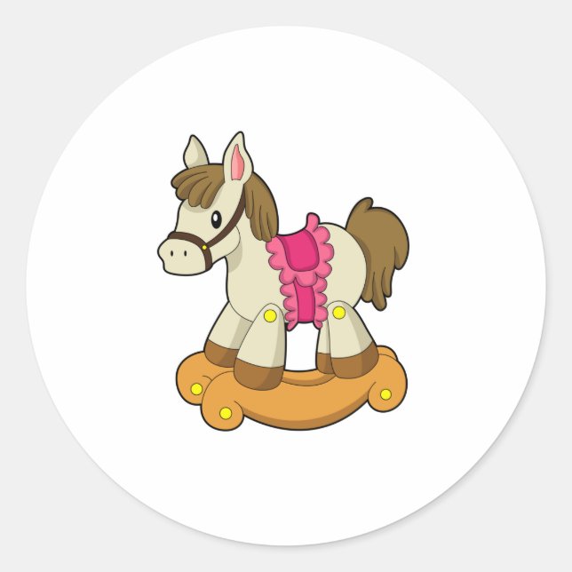 Sticker Rond Cheval comme Cheval Rocking.PNG (Devant)