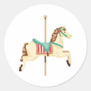 Sticker Rond Cheval du Carousel