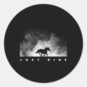 Sticker Rond Cheval Équitation