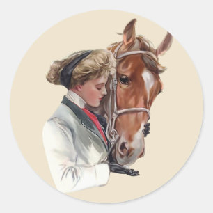 Sticker Rond Cheval favori