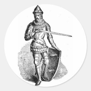 Sticker Rond Chevalier