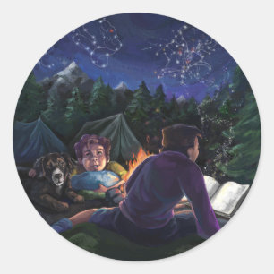 Sticker Rond Chevaliers d'été