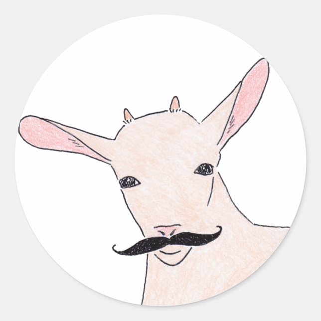 Sticker Rond chèvre (Devant)