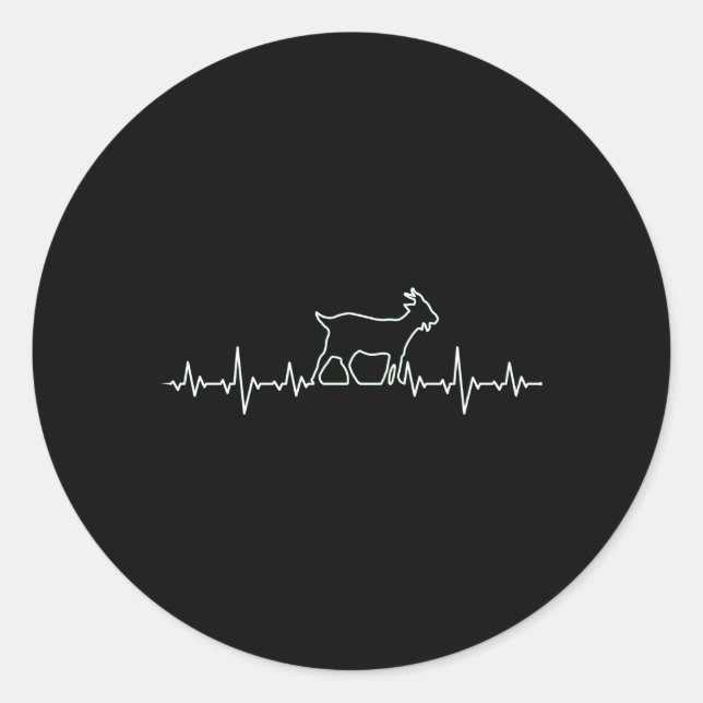 Sticker Rond Chèvre (Devant)
