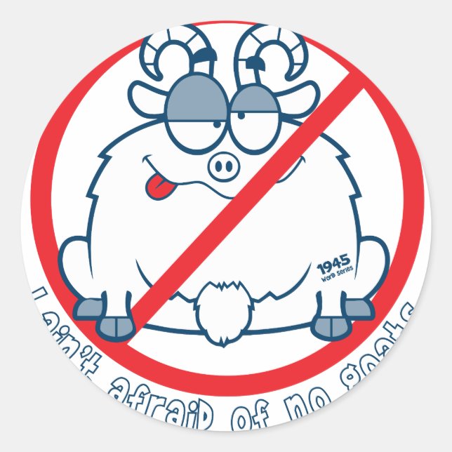 Sticker Rond chèvre de chèvre de chicago (Devant)