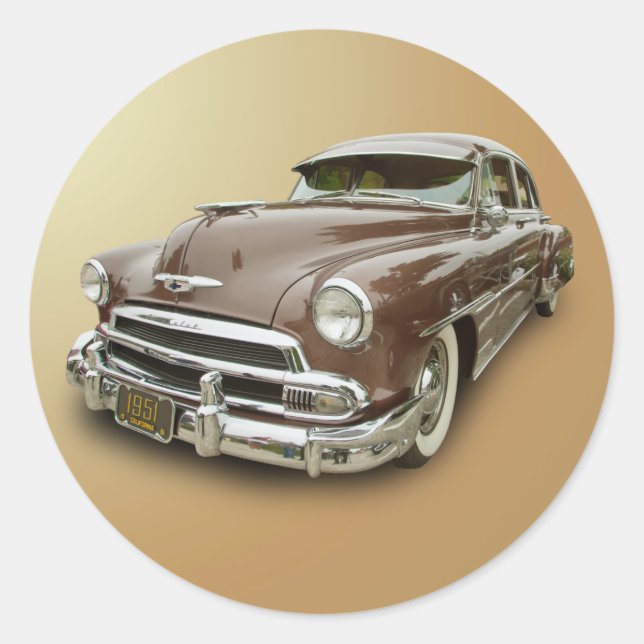 STICKER ROND CHEVROLET 1951 (Devant)