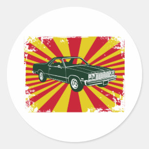 Sticker Rond Chevrolet El Camino 1977