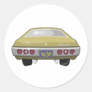 Sticker Rond Chevrolet Impala 1968