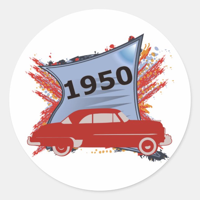Sticker Rond Chevy 1950 (Devant)