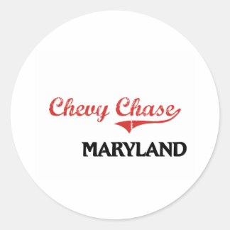 Sticker Rond Chevy Chase Maryland City Classic
