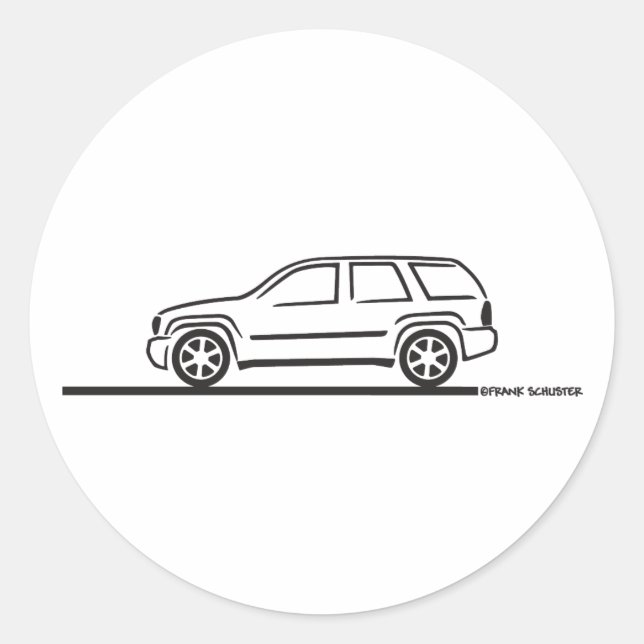Sticker Rond Chevy Trailblazer SS 2009 (Devant)