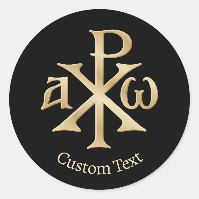Sticker Rond Chi Rho Christogram (Devant)