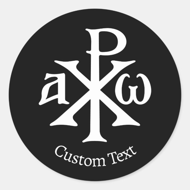 Sticker Rond Chi Rho Christogram (Devant)