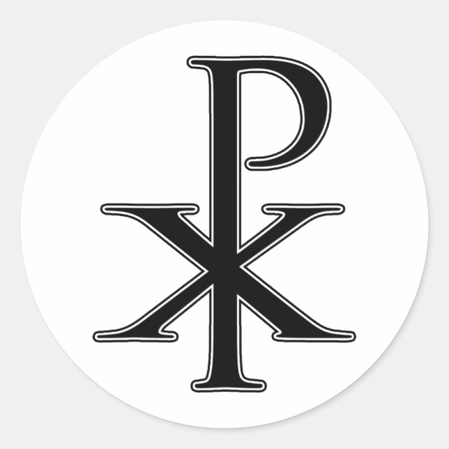 Sticker Rond Chi Ro (Devant)