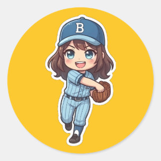 Sticker Rond Chibi Baseball Édition 2026 - Fielder The Cannon