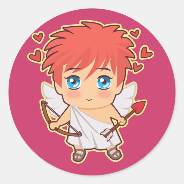 Sticker Rond Chibi Cupid (Devant)
