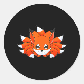 Sticker Rond Chibi Nine Tail Fox