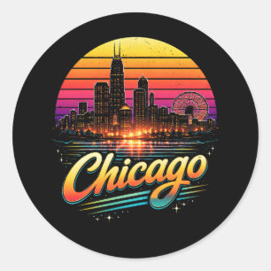 Sticker Rond Chicago