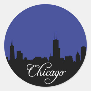 Sticker Rond Chicago Blues