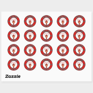 Sticker Rond Chicago Goose - 2025 - Feuille d'autocollants