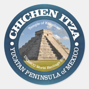 Sticker Rond Chichen Itza