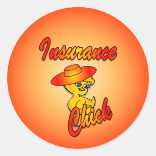 Sticker Rond Chick d'assurance #5