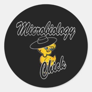 Sticker Rond Chick en microbiologie #4