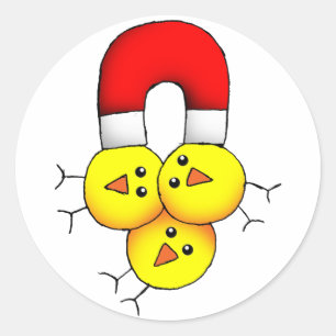 Sticker Rond Chick Magazine