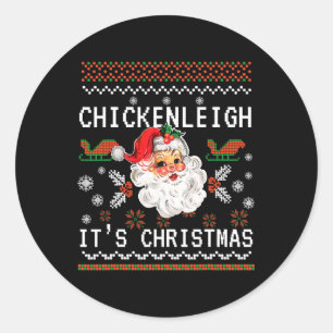 Sticker Rond Chickenleigh C'est Noël drôle Noël Noël 9