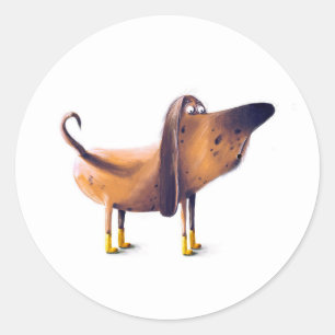 Sticker Rond Chien