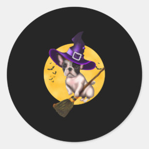 Sticker Rond Chien à bulle Costume d'Halloween Hommes Femmes Ch