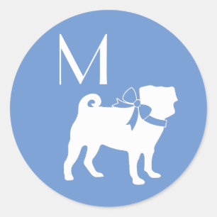 Sticker Rond Chien carlin Chien Chien Chien Chien Chien Chien