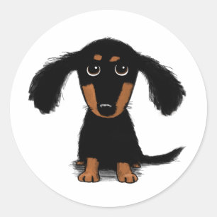 Sticker Rond Chien Chien Chien Chien Chien Chien Chien Cher