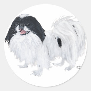 Sticker Rond Chien chinois japonais
